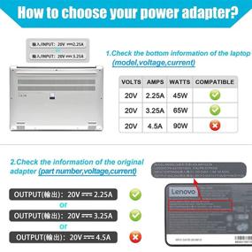 img 2 attached to 💪 Powerful 20V 3.25A 65W USB Laptop Charger for Lenovo ThinkPad X1 X270 X240 X240S X250 T470 T450S T440 T440S T460S T460 T450 T440P T540P T470S T431S T560 T570 T550 E570 E560 E550 E540 G50-45 G50-80: Reliable Power Supply