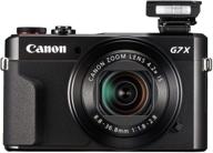 черный цифровой фотоаппарат canon powershot g7 x mark ii с wi-fi, nfc, сенсором 1 дюйм и жк-экраном - 100 - 1066c001 логотип