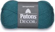 🧶 patons decor yarn: 3.5oz, medium worsted rich oceanside - perfect for crochet, knitting & crafting projects logo