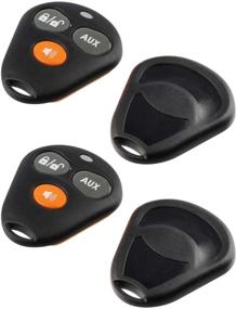 img 3 attached to Protective Key Fob Case for Viper EZSDEI474V - Set of 2, 3 Button Remote Shell & Pad
