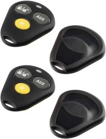 img 2 attached to Protective Key Fob Case for Viper EZSDEI474V - Set of 2, 3 Button Remote Shell & Pad