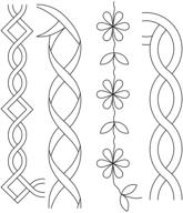 🧵 усовершенствуйте свой проект постельного покрывала с набором трафаретов quilting creations four-2 "грани-квилтинг". логотип