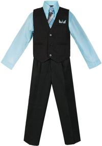 img 2 attached to 👔 Stylish Boys' Vest Pant Shirt Hanky for Fashionable Boys: Clothing, Suits & Sport Coats