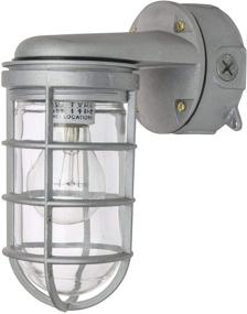 img 4 attached to 🌞 Sunlite 41368-SU Vaporproof Industrial Fixture | Wall Mount | Medium Base Socket | 150W Max | 120V | Outdoor UL Listed | Clear Glass Jar | Metallic Finish