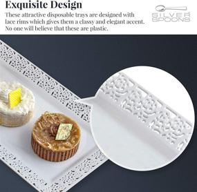 img 2 attached to 🍽️ Exquisite DISPOSABLE TRAYS: Elevating Wedding Dining Experience