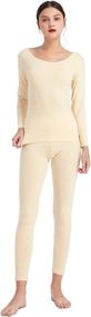 img 4 attached to Mcilia Womens Thermal Baselayer Underwear Sports & Fitness