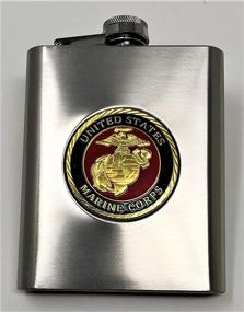 img 2 attached to Oz Marines Flask USMC Stainless