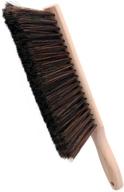 oakart soft bristle hand brush with oiled beech wood handle - 14 inch long (brown) logo