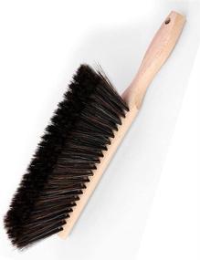 img 3 attached to OAKART Soft Bristle Hand Brush with Oiled Beech Wood Handle - 14 Inch Long (Brown)