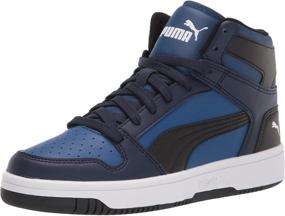 img 4 attached to PUMA Rebound Layup Sneaker Black Castlerock Men's Shoes for Fashion Sneakers