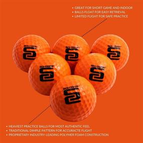 img 1 attached to SCI-CORE Training Golf Balls - Real-Feel Practice Golf Balls for Kids & Adults - Indoor & Outdoor Use - Standard Size (6 Pack)