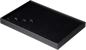 img 1 attached to 💍 Velvet Ring Display Pad with Faux Leather Case - 2-Pack, 100-Slot Ring Box, 13.8 x 9.5 x 1.25-Inch Ring Foam, Jewelry Tray Insert for Efficient Accessory Storage