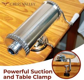 img 3 attached to 🌭 Crest Valley Premium Sausage Stuffer Machine - 3 LBS Capacity - Durable, Easy to Clean Aluminum Maker Kit - 4 Custom Stuffing Tubes - Includes Full Color Recipe Booklet!