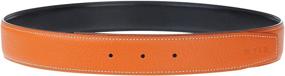 img 3 attached to Genuine Leather Reversible Men's Accessories and Belts - Replacement Strap