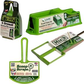 img 4 attached to Buddy Tools Ultimate Drywall Kit: 4-in-1 Heavy-Duty Set for Seamless Drywall Finishing - Tape Buddy, Mud Mixer, Scooper, and Outlet Marking Tool!