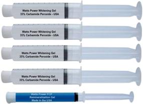 img 3 attached to 🦷 Watts Power 35% Dual Action Teeth Whitening Gels - Mega 10ml Size - 4 Gels + Aftercare Gel - Advanced OTC Dual Action for Fast Results on Surface and Deep Stains - Made in USA - Kosher Certified