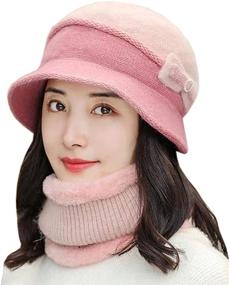 img 4 attached to Scarf Womens Beanie Knitted Outdoor Outdoor Recreation in Hiking & Outdoor Recreation Clothing