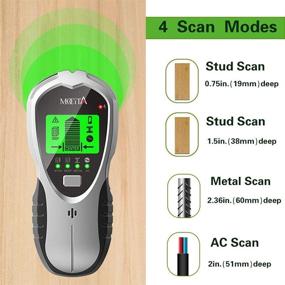 img 2 attached to 🔍 MOCITA 4-in-1 Stud Finder Wall Scanner - Electronic Beam Finder Sensor Detector with LCD Display for Stud Wood Metal AC Wire Joist Detection