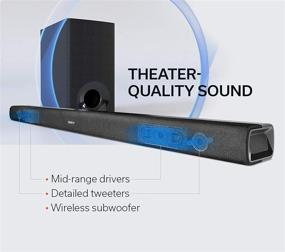 img 2 attached to Upgrade Your Home Theater with Denon DHT-S316 Soundbar System: Wireless Subwoofer, Virtual Surround Sound & Bluetooth Compatibility