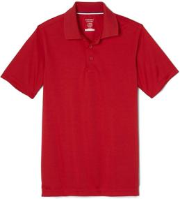 img 4 attached to Moisture Wicking Stretch Sport Polo Shirt for Boys - French Toast