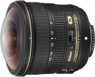 📷 black nikon af-s fisheye nikkor 8-15mm f/3.5-4.5e ed zoom lens - high-quality photography gear logo