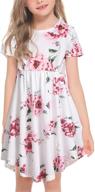 arshiner floral skater dress: little sleeve girls' clothing and dresses logo