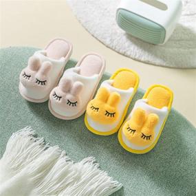 img 2 attached to 🧦 KUBUA Winter Indoor Slippers for Boys' Bedroom Shoes