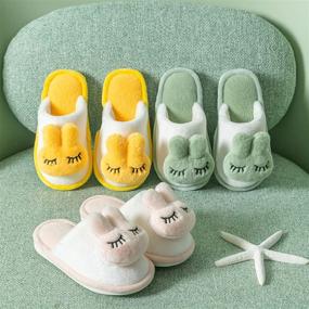 img 1 attached to 🧦 KUBUA Winter Indoor Slippers for Boys' Bedroom Shoes