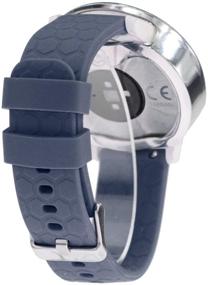 img 1 attached to 👌 Premium Gray Silicone Watch Strap for Michael Kors Access Gen 4 MKGO Smartwatch - Perfect Replacement Band