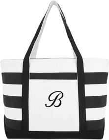 img 3 attached to 👜 Customizable DALIX Striped Satchel Handbags & Wallets for Women – Ballent Totes