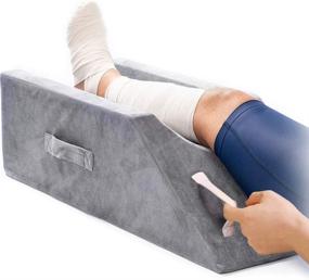 img 4 attached to 🩹 Revitalize Your Recovery with LightEase Memory Foam Leg Support and Elevation Pillow – Dual Handle for Surgery, Injury, or Rest