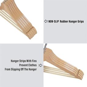 img 2 attached to 👕 AUEAR, 100 Pcs Clear Non-Slip Rubber Hanger Grips - Adhesive Clothes Hanger Strips (2.76&#34; x 0.24&#34;) for Enhanced Traction