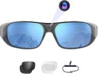 🕶️ waterproof video sunglasses: 1080p hd action camera, polarized lenses, 64gb storage - ideal for outdoor sports logo