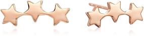 img 3 attached to 🌟 Sterling Silver Star Climber Stud Earrings: Exquisite Style and Quality