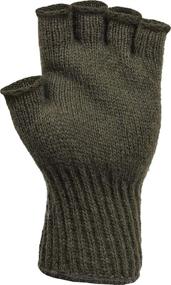 img 1 attached to Fingerless Gloves for Military Men - Black Tactical Accessories