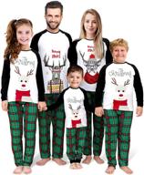 qunisy christmas matching sleepwear reindeer men's clothing логотип