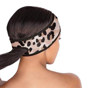 img 3 attached to 🐆 Ultimate Spa Headband: Kitsch Makeup Headband Hairband for Face Washing with a Stylish Leopard Design