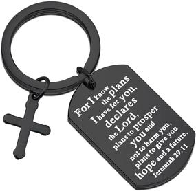 img 4 attached to 🔑 Jeremiah 29:11 Christian Keychain - Inspirational Religious Jewelry for Christian Fans
