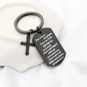 img 3 attached to 🔑 Jeremiah 29:11 Christian Keychain - Inspirational Religious Jewelry for Christian Fans