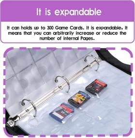 img 2 attached to D DACCKIT 300 Pockets Binder Holder: A Perfect Organizational Solution for Animal Crossing Mini Amiibo Cards - Holds 300 ACNH NFC Tag Game Cards (Purple)