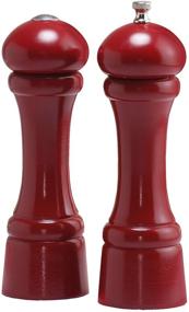 img 4 attached to Enhance Your Culinary Experience with the Chef Specialties 8 Inch Windsor Pepper Mill and Salt Shaker Set in Captivating Candy Apple Red