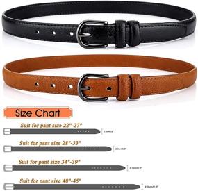 img 2 attached to Women Belts Radmire Skinny Leather Women's Accessories for Belts
