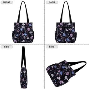 img 2 attached to HUA ANGEL Floral Shoulder Shopping Women's Handbags & Wallets and Totes