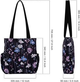 img 3 attached to HUA ANGEL Floral Shoulder Shopping Women's Handbags & Wallets and Totes