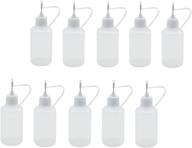 🧪 10 pcs 30ml precision glue bottles with needle tip applicators - diy quilling tool, squeeze bottles logo