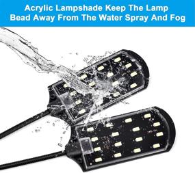 img 2 attached to Enhance Your Aquarium with WEAVERBIRD Double Head Aquarium Fish Tank Light: 15W 32 LED Clip Lamp for 8-15 Inch Fish Tank