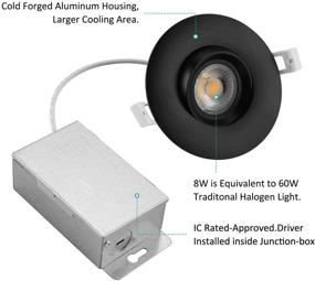 img 2 attached to 🔦 Adjustable Dimmable Recessed Downlight from NICKLED