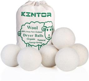 img 4 attached to 🐑 KINTOR Wool Dryer Balls XL 6 Pack 2.95" - 100% New Zealand Wool Organic Fabric Softener for Hypoallergenic Baby Safe & Unscented Drying: Reduce Wrinkles, Static Cling, and Drying Time, Chemical-Free Solution