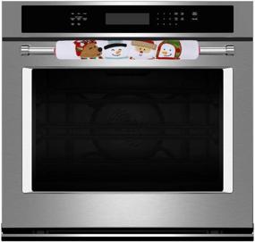 img 2 attached to 🎅 JOYIN Christmas Kitchen Appliance Handle Covers: Festive Indoor Decoration Set for Refrigerator, Oven, Dishwasher - Xmas Party Supplies