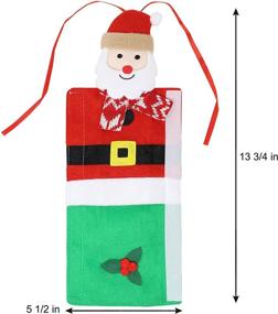 img 1 attached to 🎅 JOYIN Christmas Kitchen Appliance Handle Covers: Festive Indoor Decoration Set for Refrigerator, Oven, Dishwasher - Xmas Party Supplies